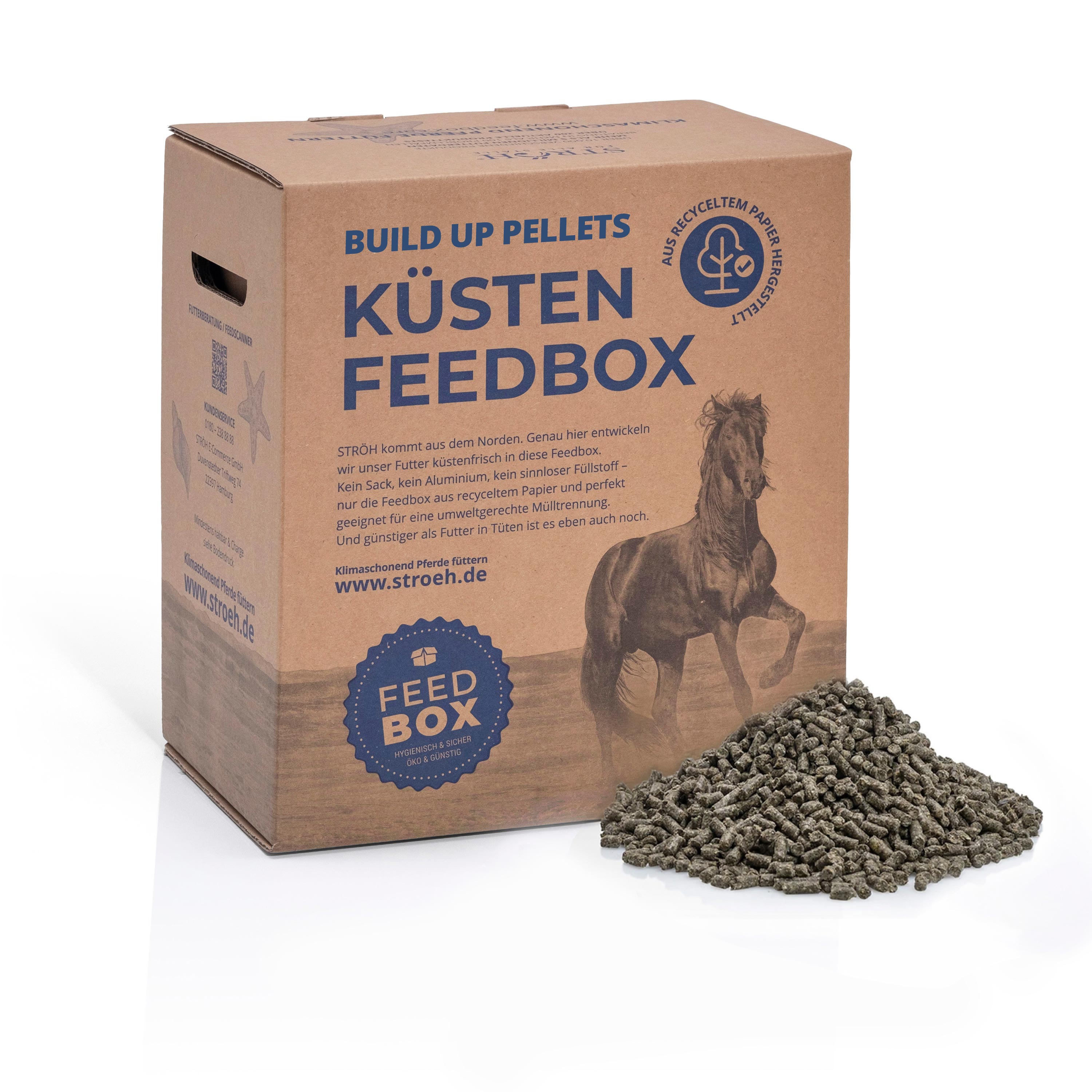 STRÖH Küsten Build up Pellets 30kg Feedbox Schmackhafte Aufbaupellets