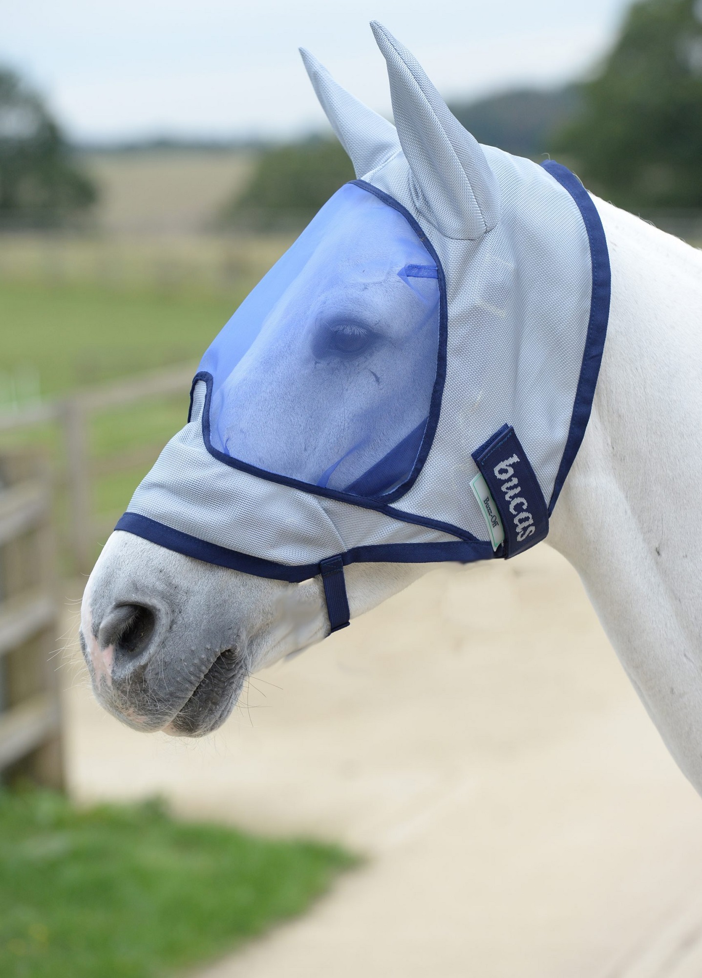 Bucas Buzz-Off Deluxe Fliegenmaske Blue, 125/S