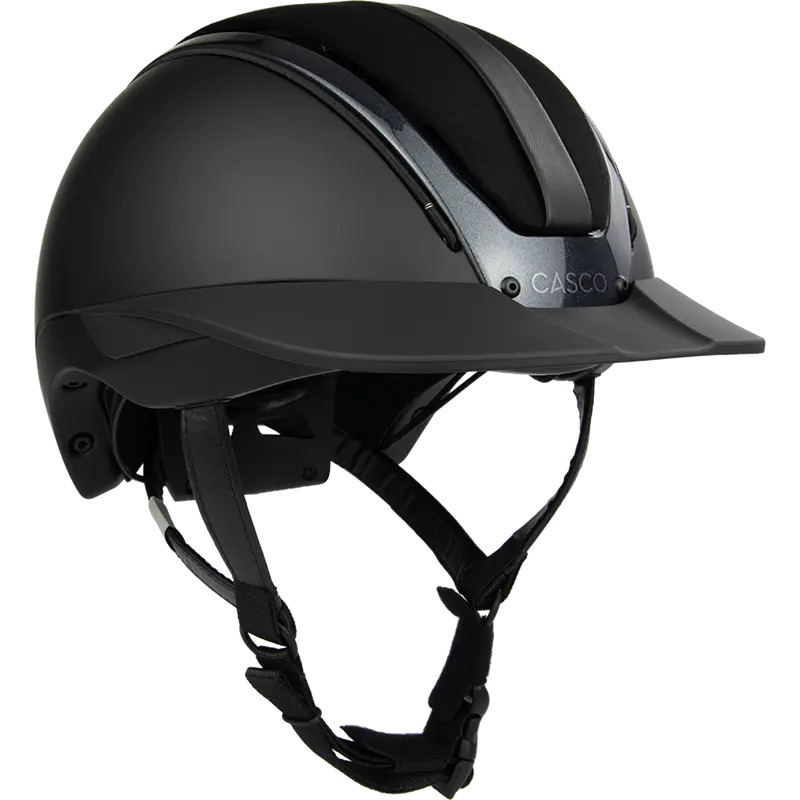 Casco Reithelm Duell One Prime Onyx Schwarz velours, Gr. L (58-60 cm)
