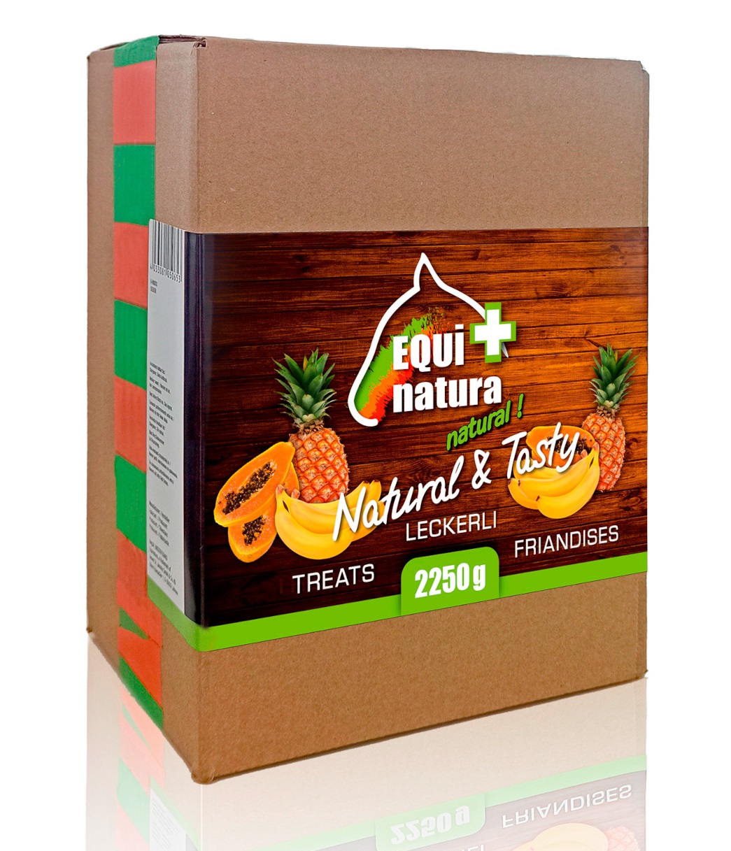 Equinatura Naturkost Leckerlies 2250g Nachfüllpack Banane - Ananas - Papaya