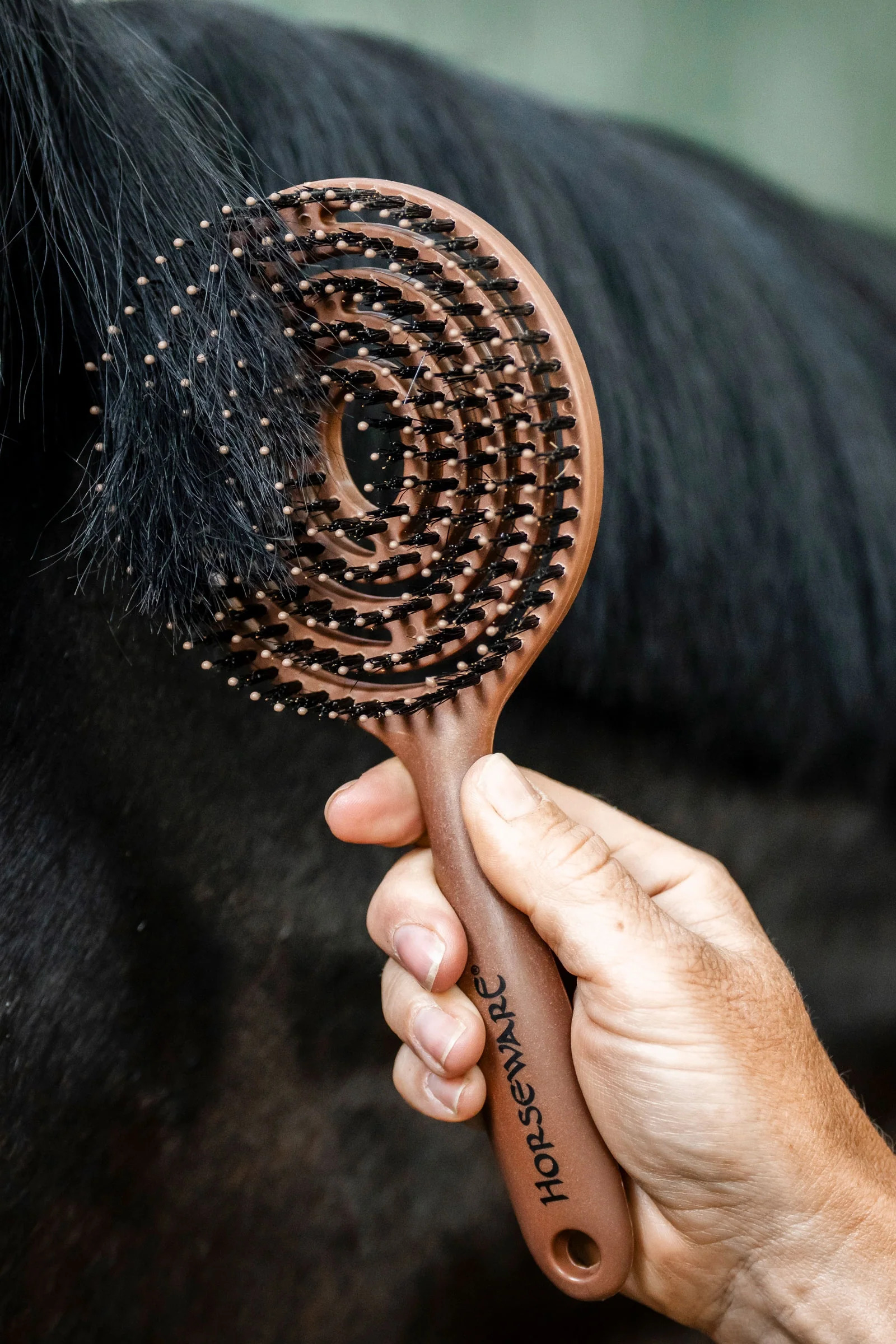Horseware Mähnen- und Schweifbürste in Holzoptik Holzoptik / One Size