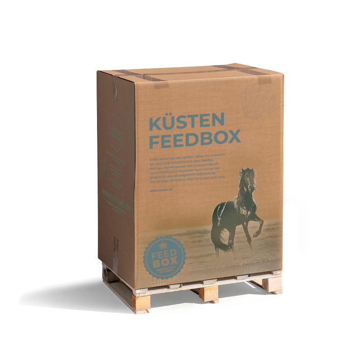 STRÖH Küsten Grünhafer Cobs 250 kg Feedbox Raufutterersatz mit niedrigem Stärkegehalt