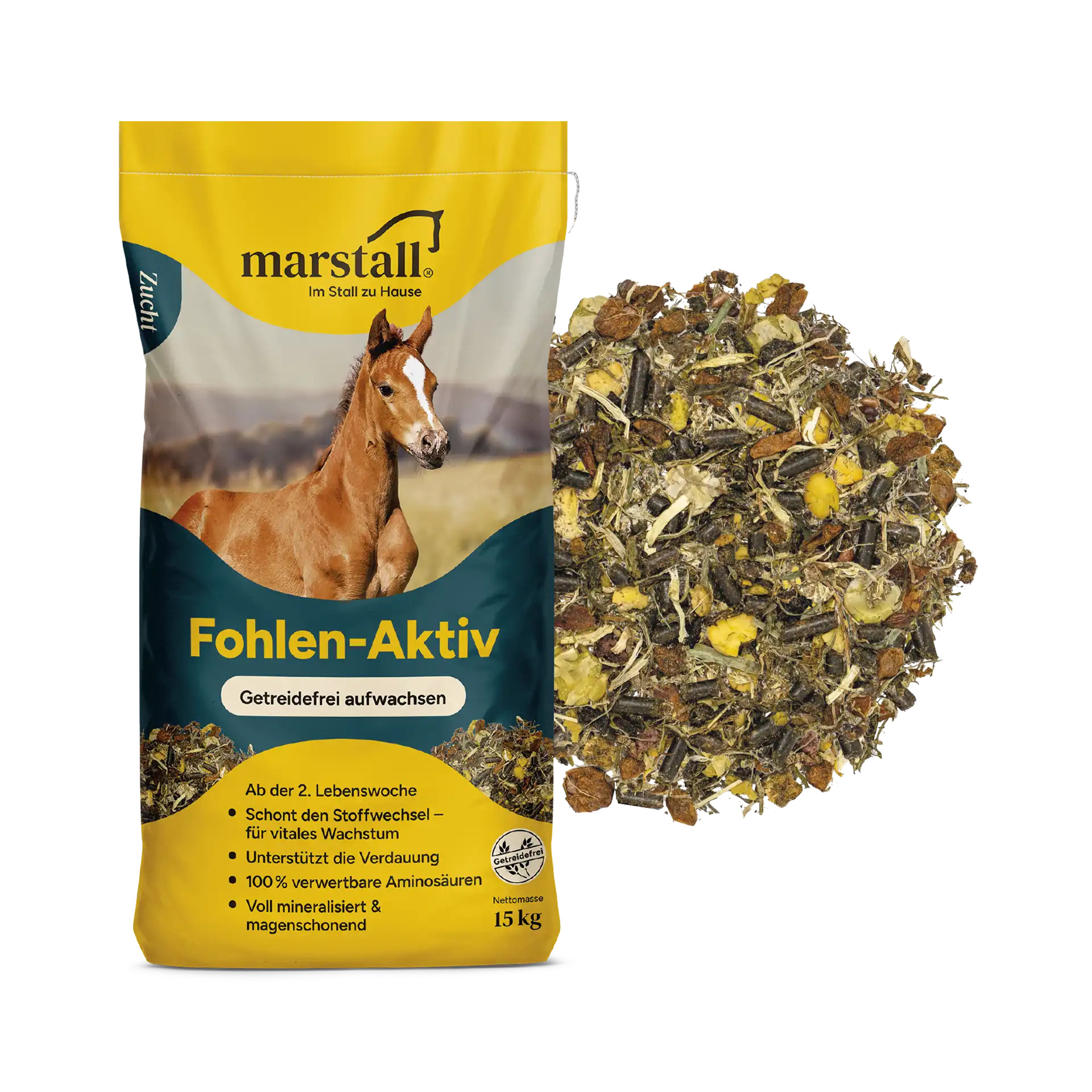 Marstall Fohlen-Aktiv 15 kg Getreidefrei Aufwachsen