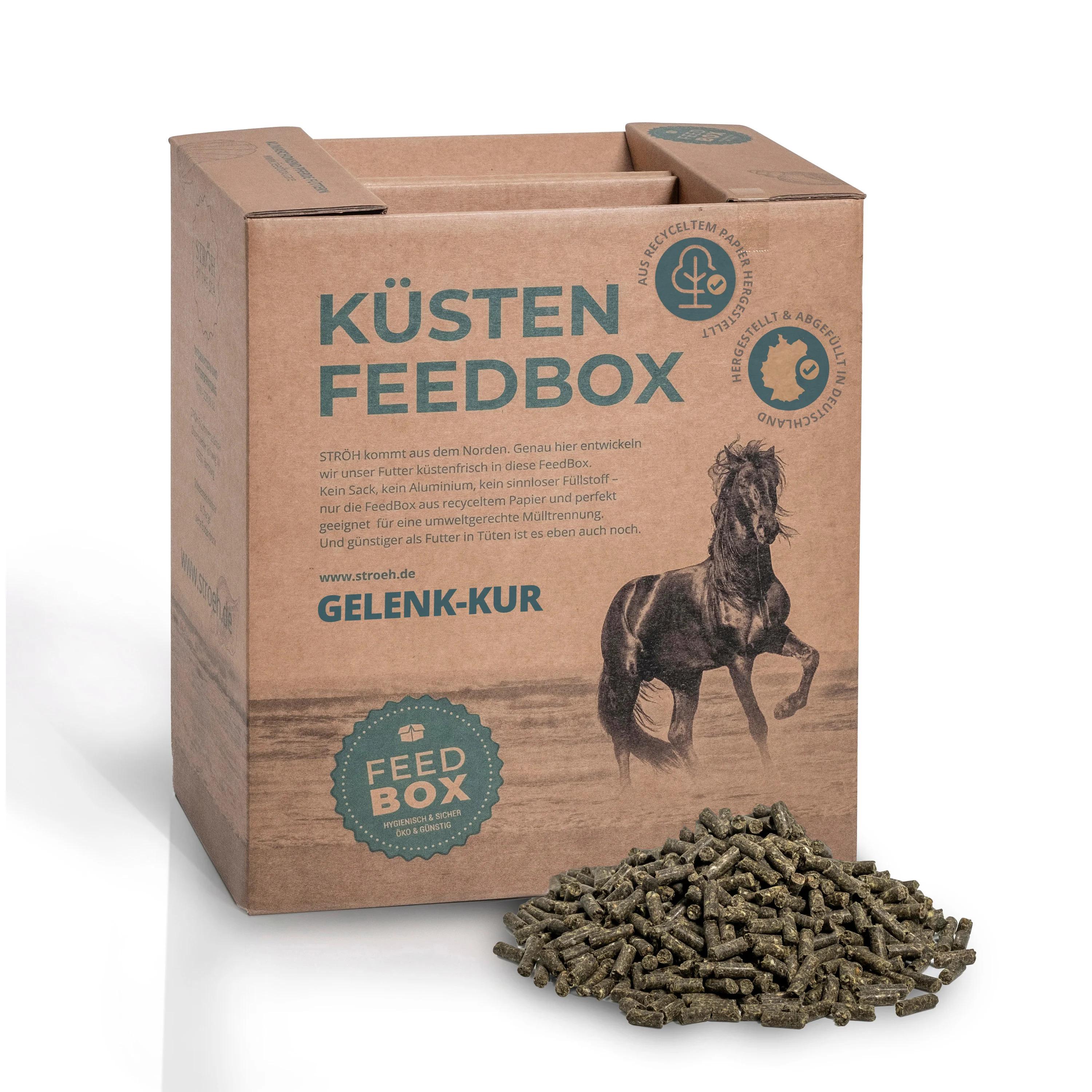 STRÖH Küsten Gelenk-Kur 10 kg Feedbox Ergänzung der täglichen Nährstoffversorgung