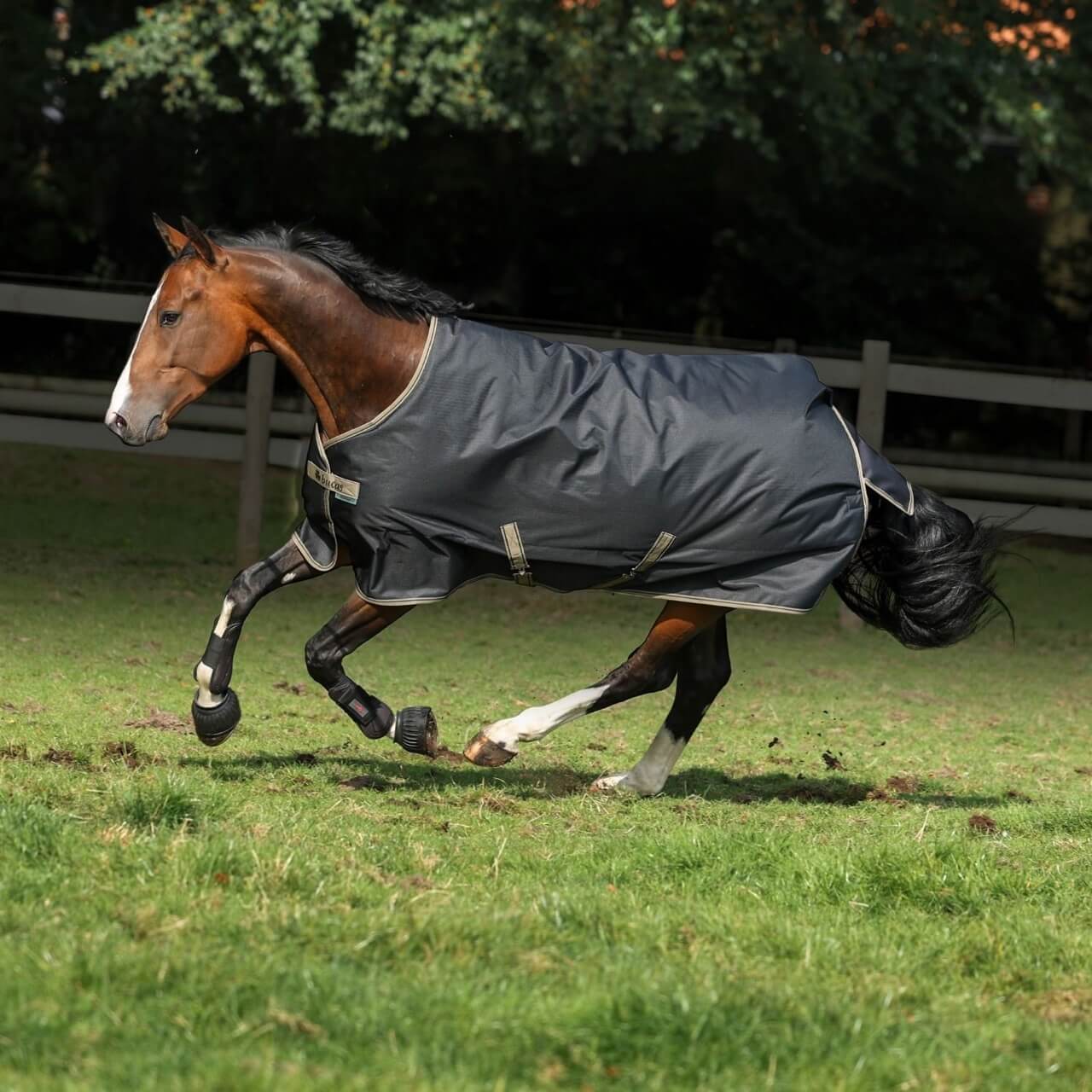 Bucas Outdoordecke Freedom Turnout 150g Black/ Taupe, Gr. 135 cm