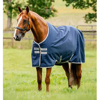 Horseware Amigo 0g Ripstop 900D Turnout Navy/ Titanium Grey, Gr. 115 cm (5'6")