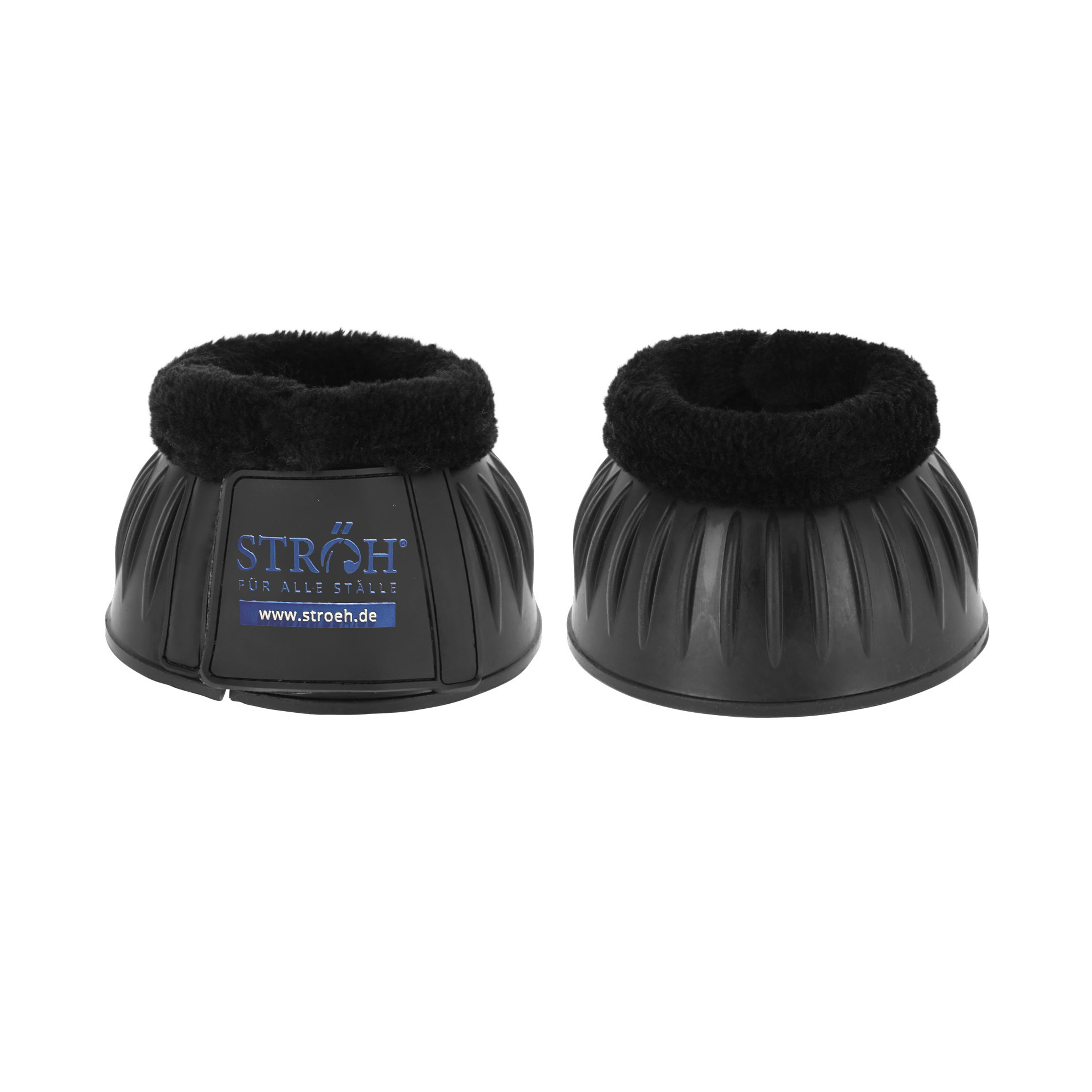 STRÖH Hufglocken Gummi mit Fel schwarz, Gr. XFull (Xl)