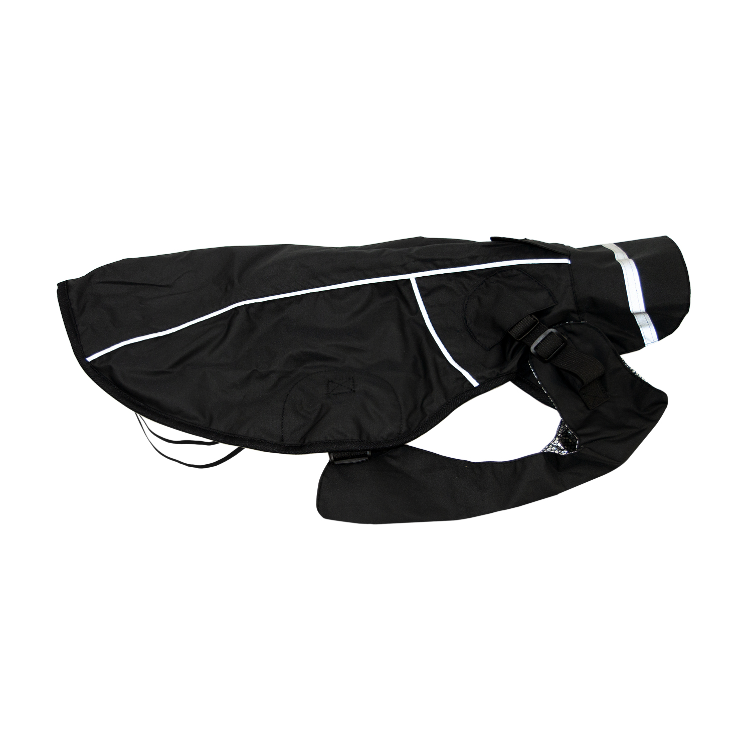 Jeggo Hunderegenmantel Dry Dog Schwarz, Gr. 70 cm
