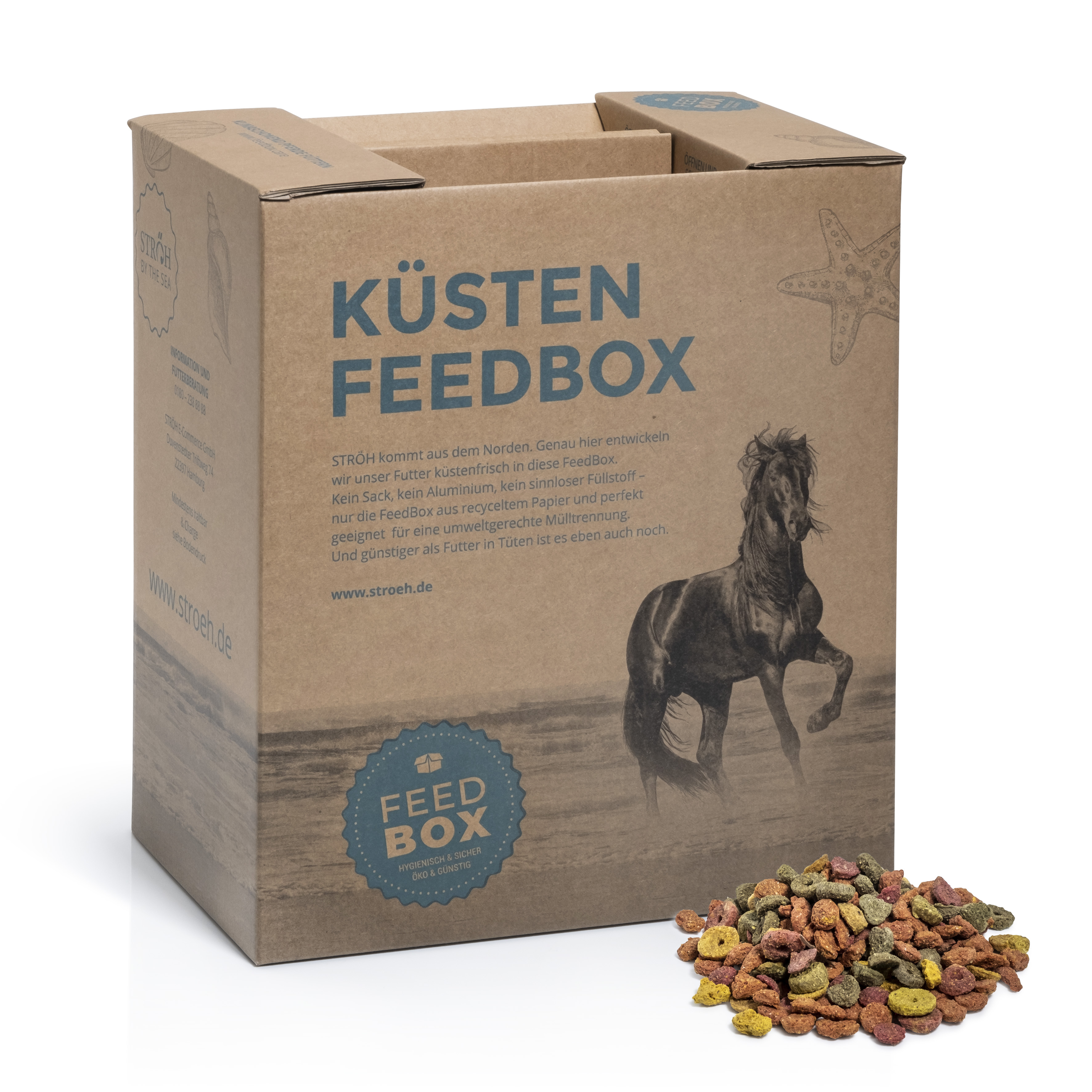 STRÖH Küsten Klicker-Goodie Mix 5kg Feedbox Schmackhafte Klicker-Leckerlis