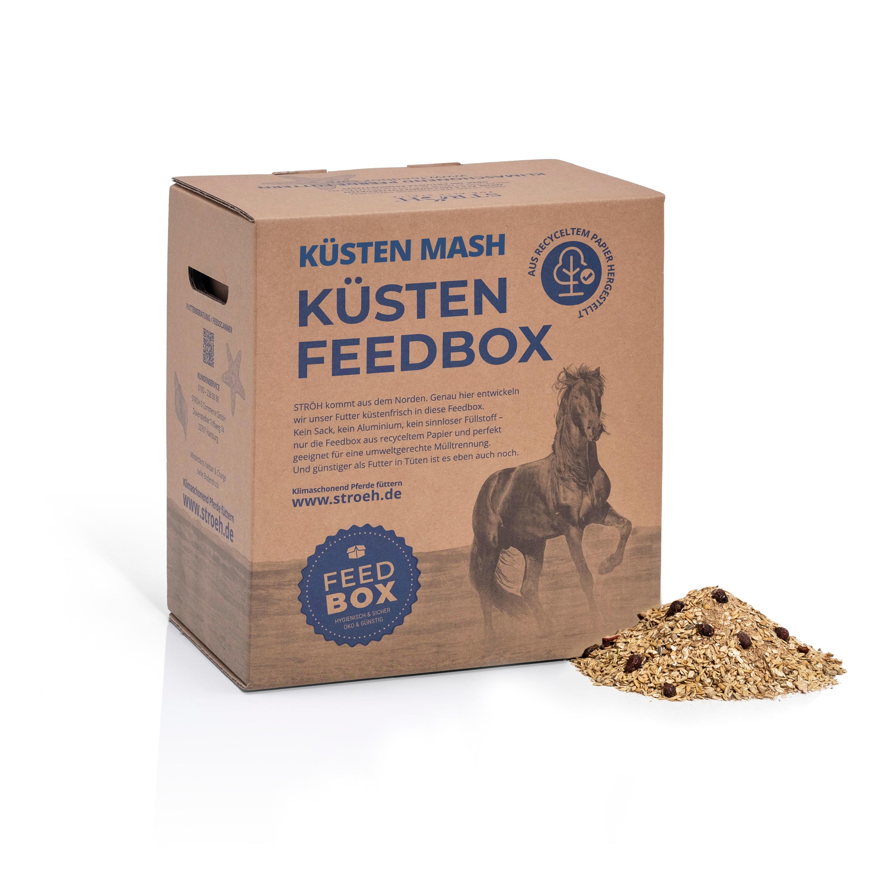 STRÖH Küsten Mash Feedbox 20 kg Mit Hagebutten