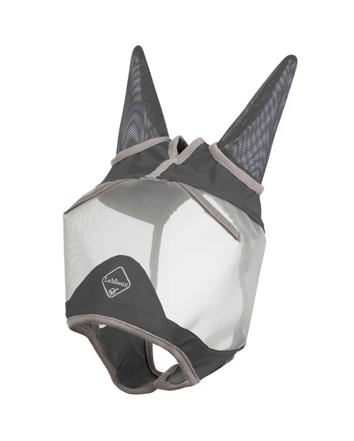 LeMieux Fliegenmaske ArmourShield Pro Half Grey, Gr. Xl