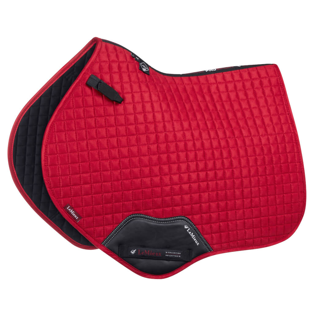 LeMieux Luxury Suede Springschabracke Chilli Red, Wb