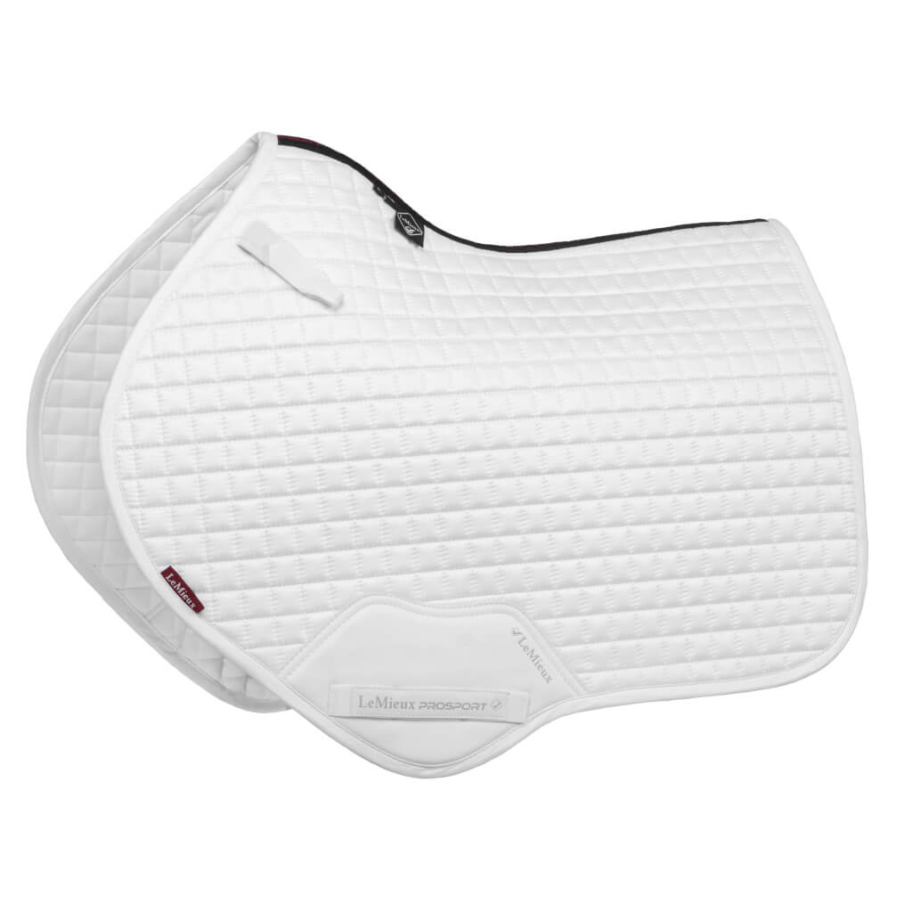 LeMieux Luxury Suede Springschabracke White, Wb