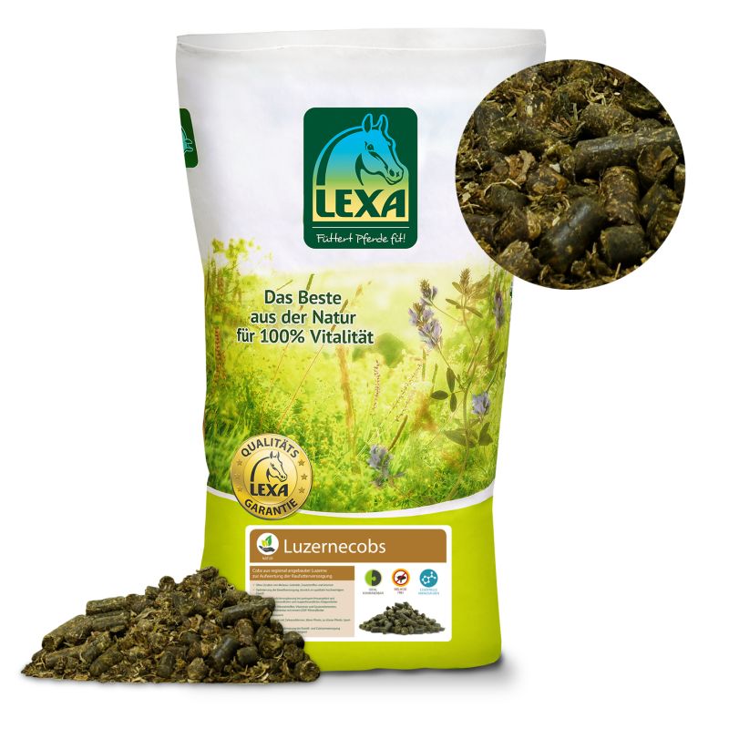 Lexa Luzernecobs 20 kg Vielseitige Raufutterergänzung
