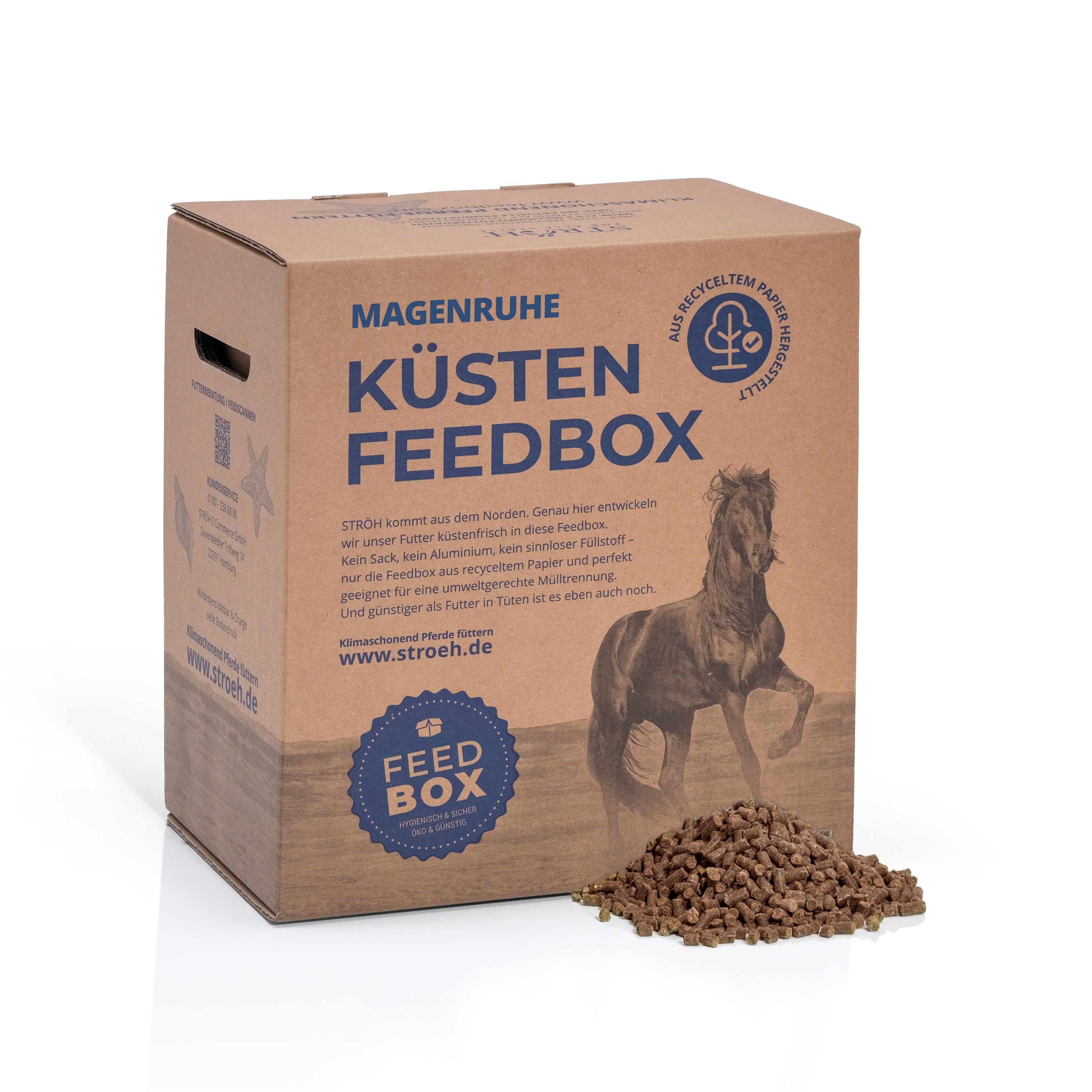 STRÖH Magenruhe 5kg Feedbox Ergänzungsfutter für magenempfindliche Pferde