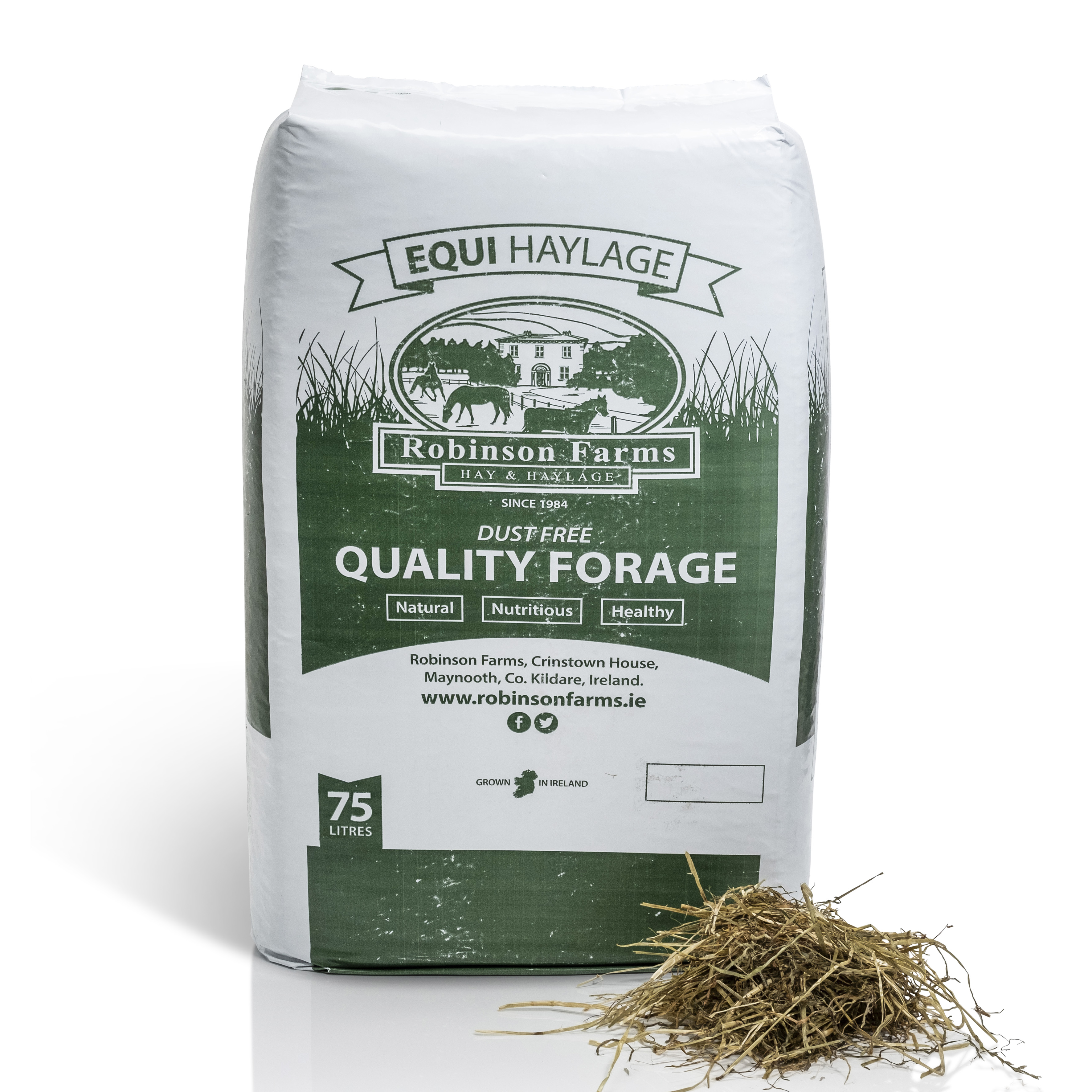RobinsonFarms Equi Heulage 14-19 kg (75L) Staubfreie Qualitäts-Heulage