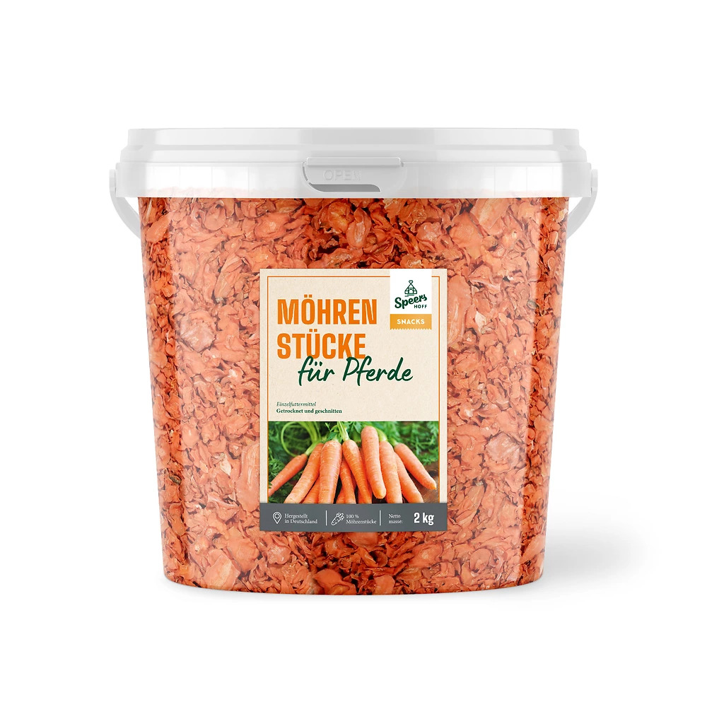 Speers Hoff Möhrenchips für Pferde 1,7 kg Natürlicher Knabberspaß