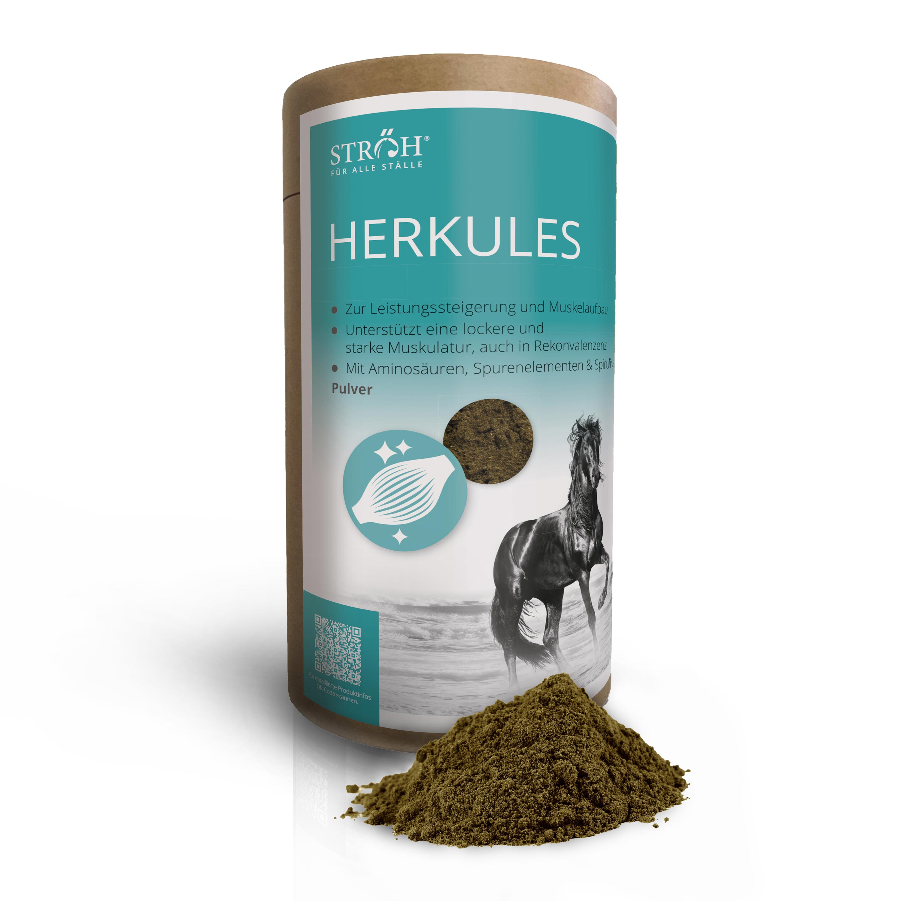 STRÖH Herkules 1,1 kg Feedbox Dose Aminosäurenbooster - Made by Dr. Weyrauch