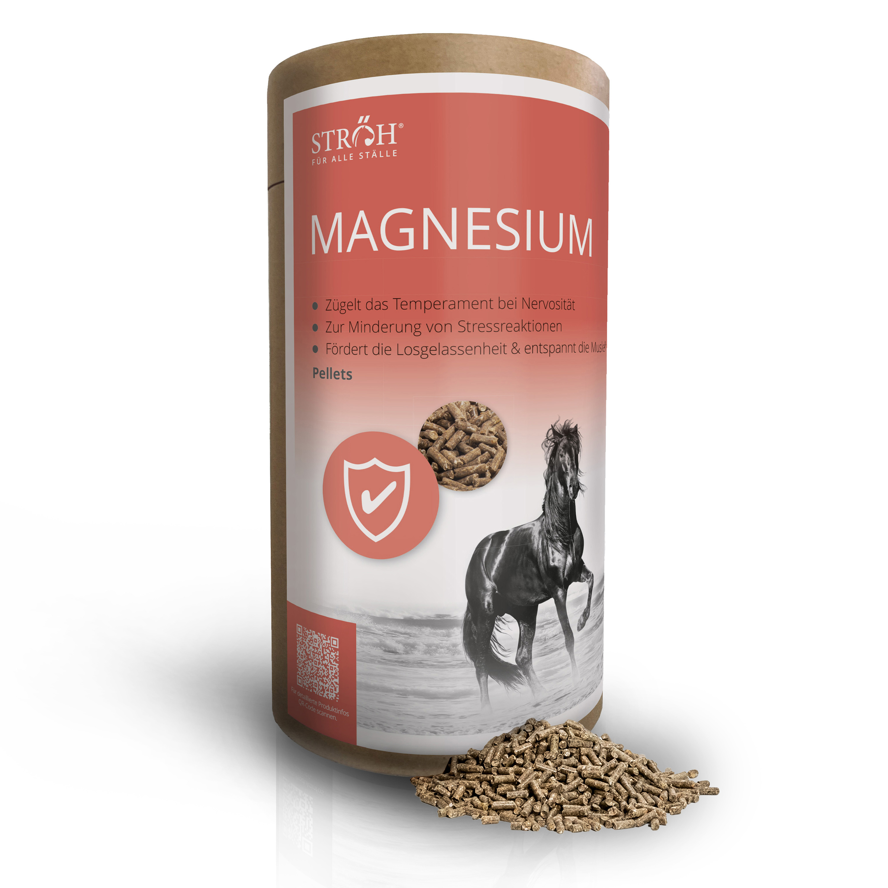 STRÖH Magnesium 1,4 kg Feedbox Dose Für Ausgeglichenheit und Stoffwechsel