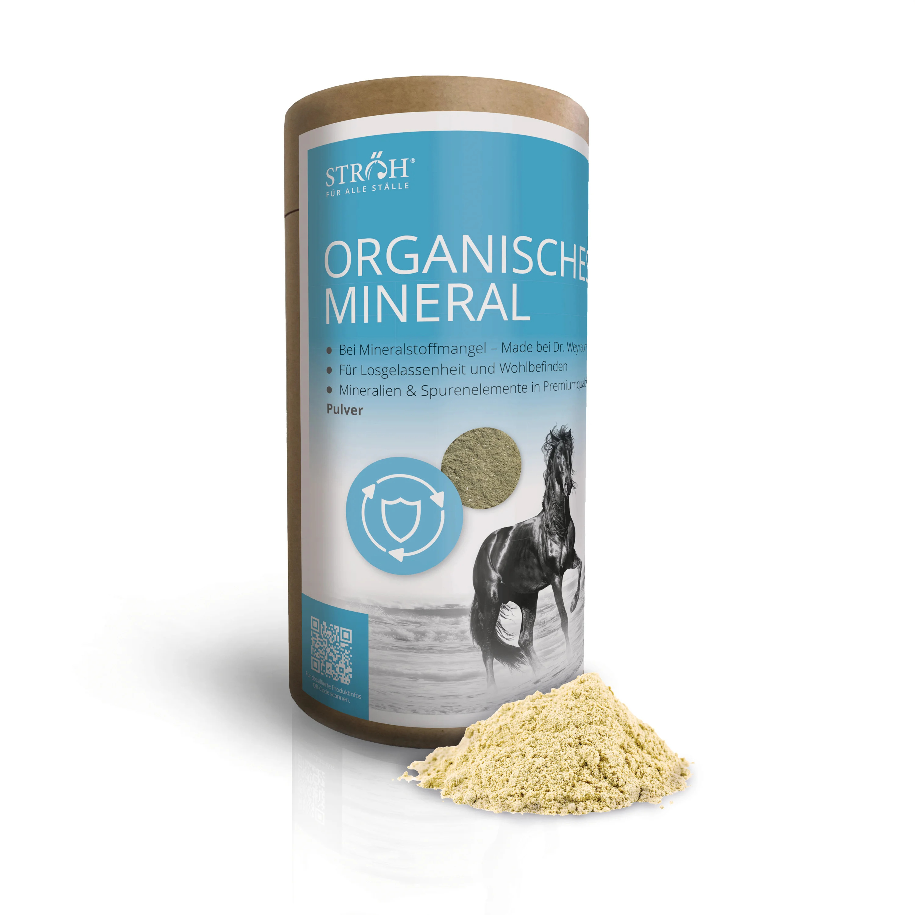STRÖH Organisches Mineral 1,2 kg Feedbox Dose Made by Dr. Weyrauch