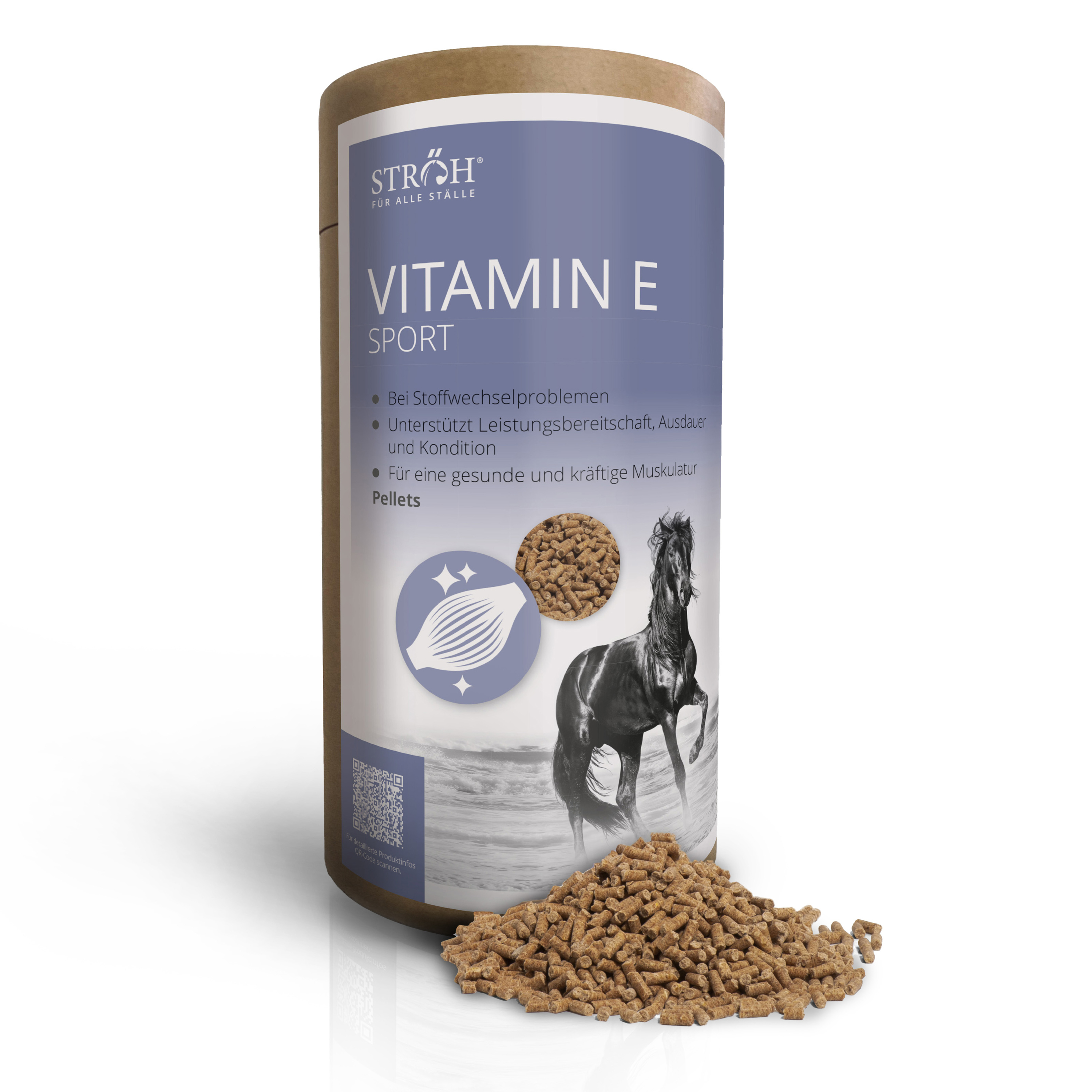 STRÖH Vitamin E 1,3 kg Feedbox Dose Das Vitamin für mehr Leistung