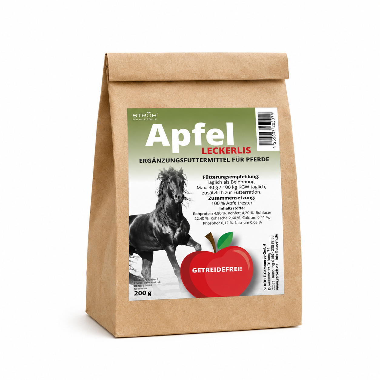STRÖH Küsten Apfel Leckerli getreidefrei 200 g Tüte Getreidefrei belohnen mit Apfelgeschmack