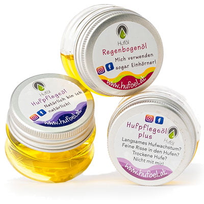 Huföl Regenbogenöl 30ml Probe zur Hufpflege