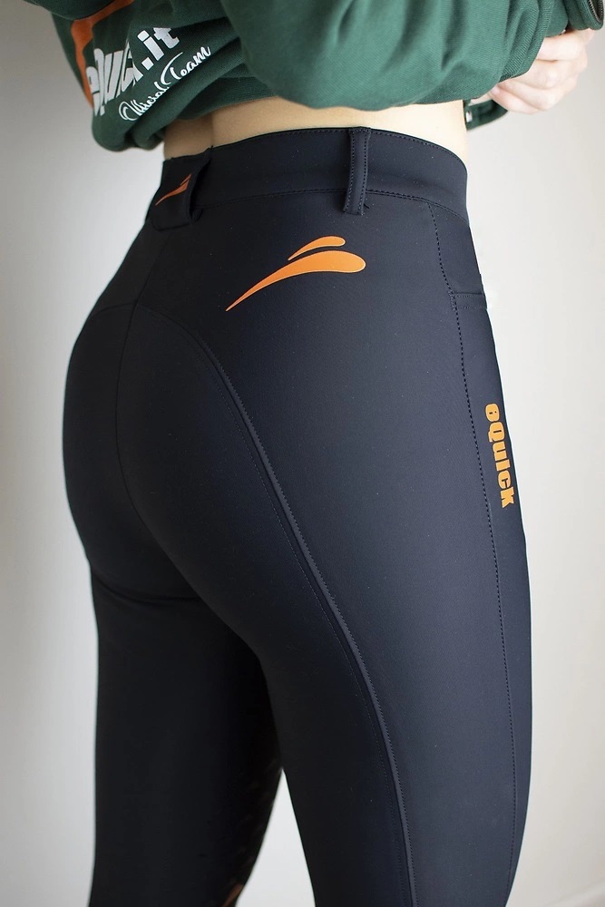 eQuick® Reithose Venere Schwarz Schwarz, Gr. 42 It / 38 De