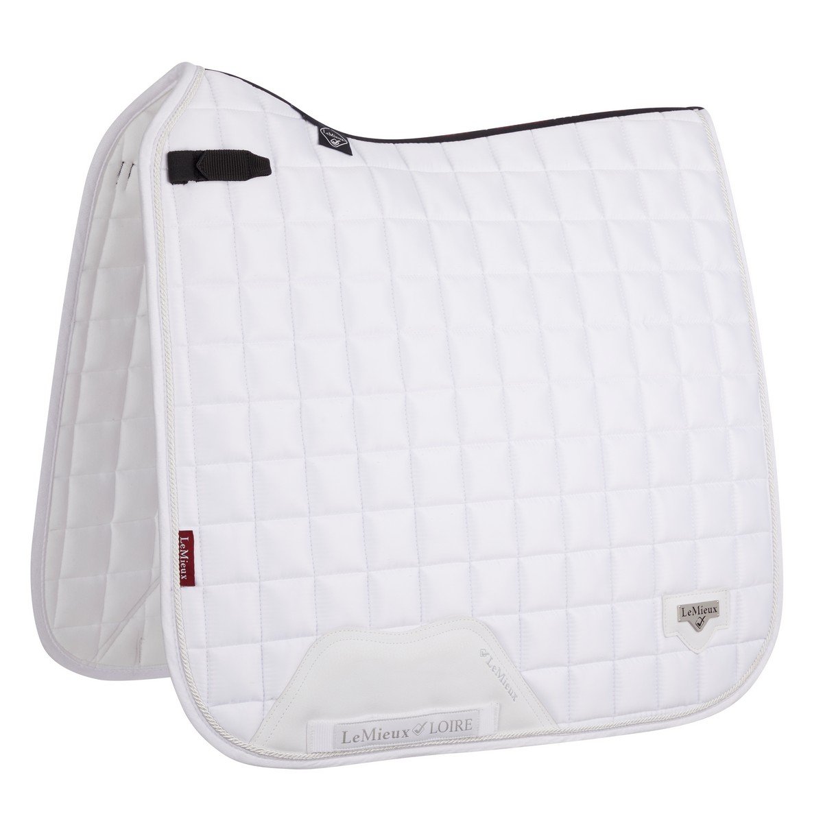 LeMieux Loire Classic Satin Dressurschabracke White, Wb