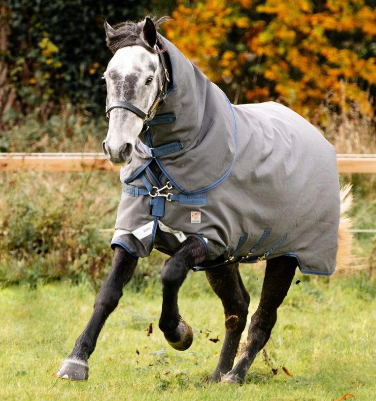 Horseware Rhino HexStop Plus Turnout 250g Vl Grey/Indigo & Navy, Gr. 165 cm