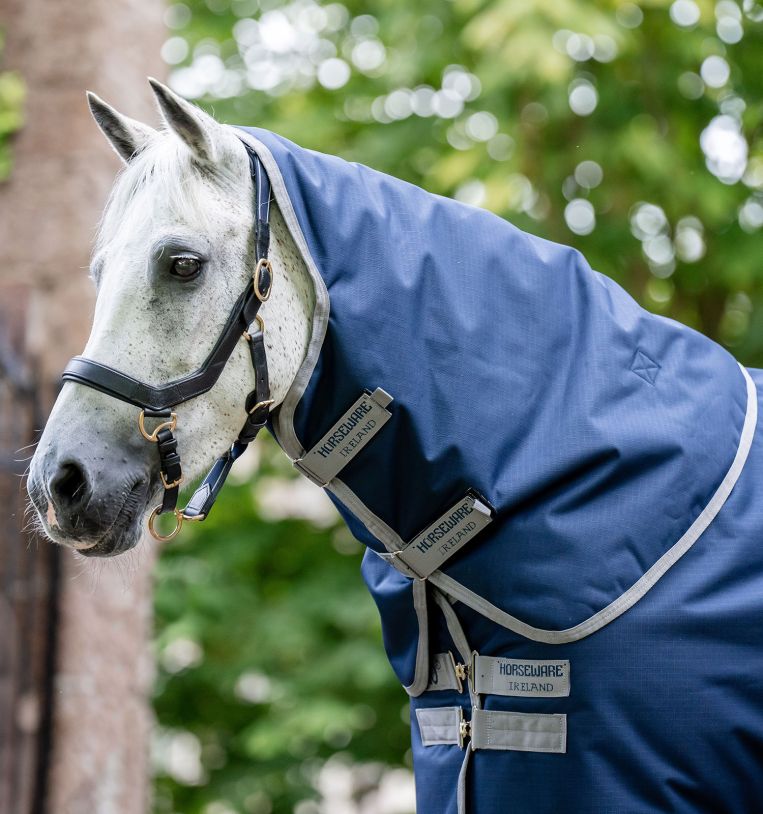 Horseware Amigo Halsteil 150g Ripstop 900D Turnout Extra Small (100-110 cm), Navy/ Titanium Grey