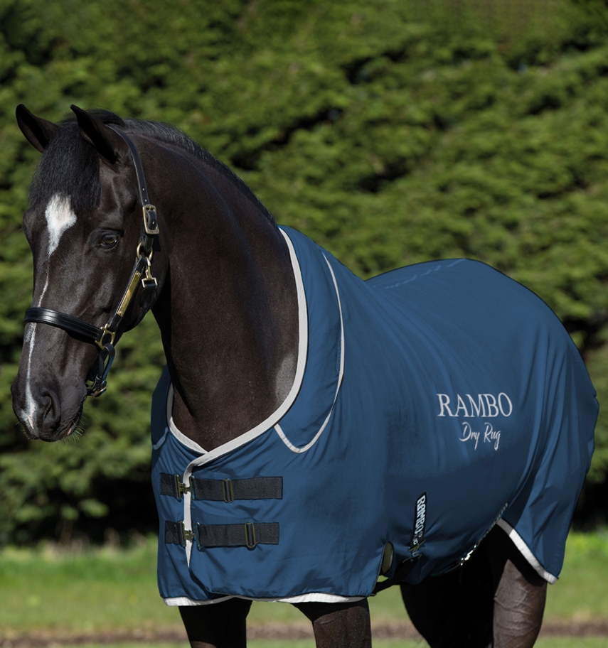 Horseware Rambo Supreme Dry Rug Navy/Silver, Gr. Large