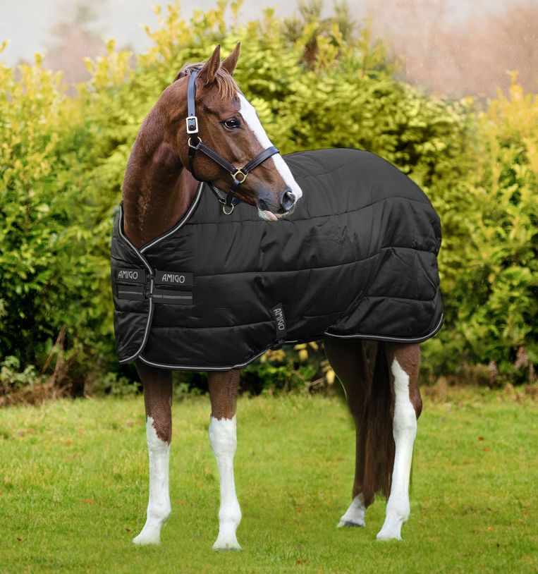Horseware Amigo 100g Diamond Insulator Original Stalldecke Black/ Black & Silver, Gr. 145 cm