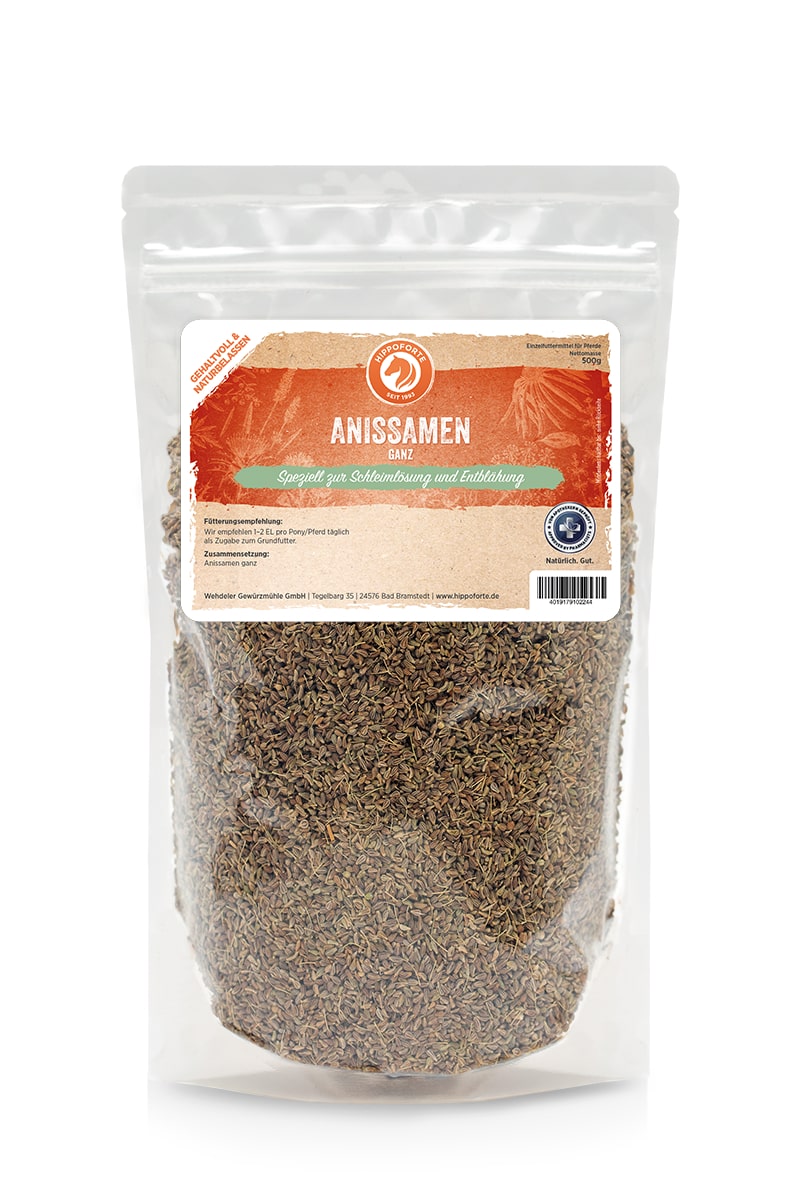Hippoforte Anissamen ganz 0,5 kg Naturbelassene Ergänzung für die Verdauung