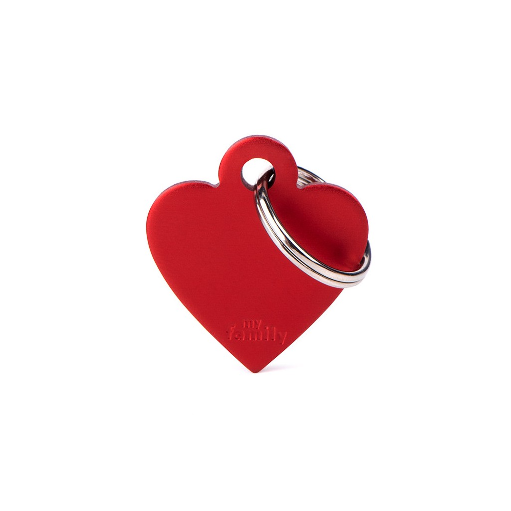 MyFamily Anhänger Basic Kleines Herz Rot 25 x 28 mm