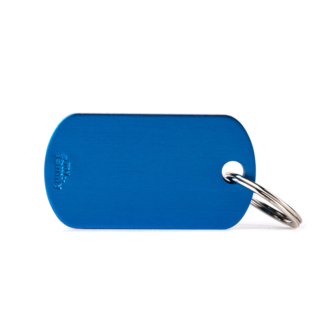 MyFamily Anhänger Basic Military Klein Blau 40 x 22 mm
