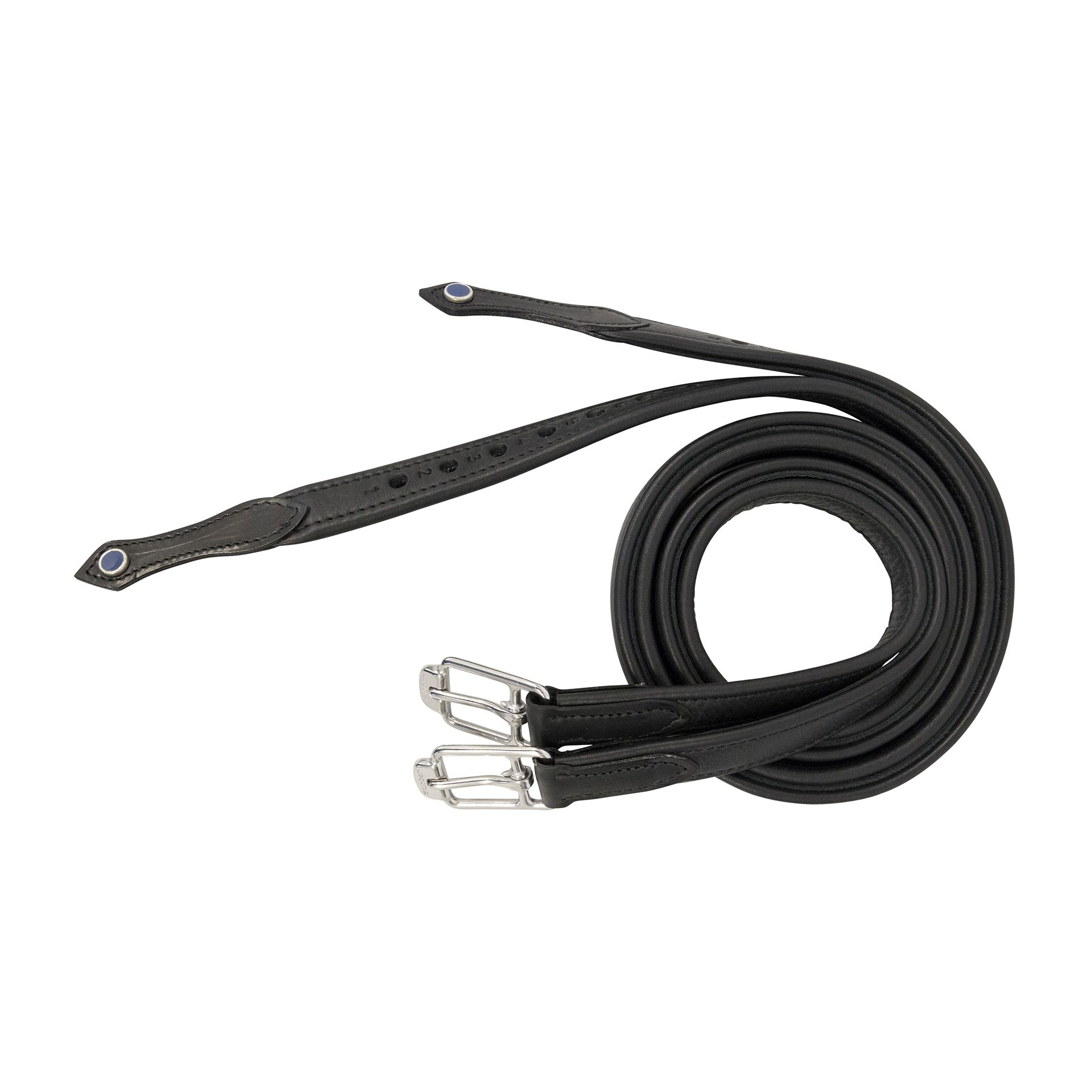 Stübben Steigbügelriemen de Luxe Schwarz, M (145 cm)