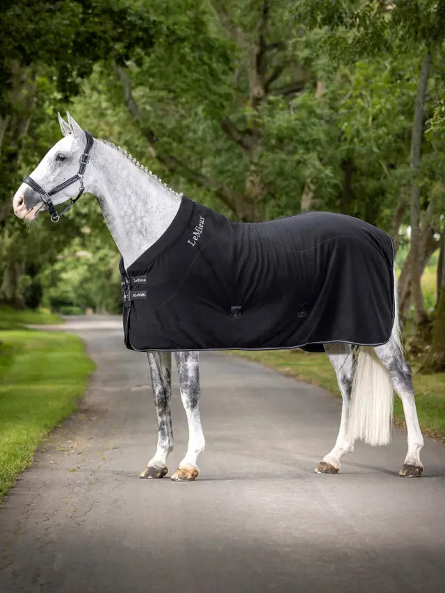 LeMieux Kudos Fleece Cooler Rug Black, 165 cm