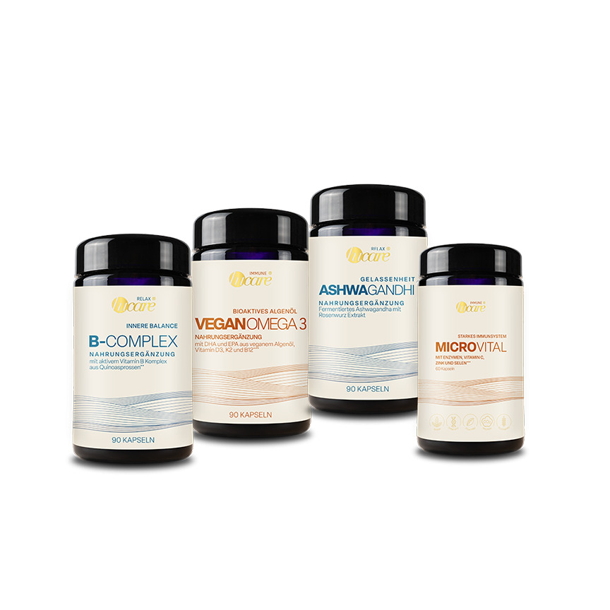 hucare Clever Mind Bundle Kombination zur Förderung von geistiger Klarheit, innerer Ruhe und kognitiver Ausdauer