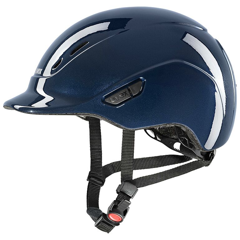 Uvex Kidoxx Shiny Reithelm Navy, Gr. 3XS-Xs