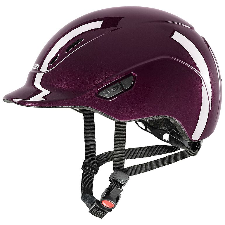 uvex Kidoxx Shiny Reithelm Burgundy, Gr. 3XS-Xs