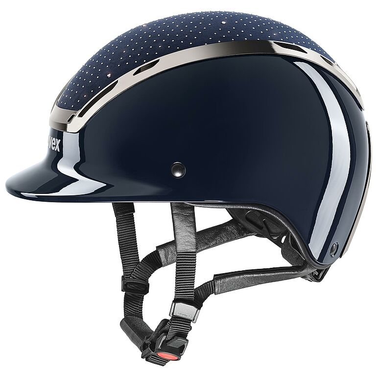 uvex Exxeed Glow Reithelm Navy-Black, Gr. Xxs-S