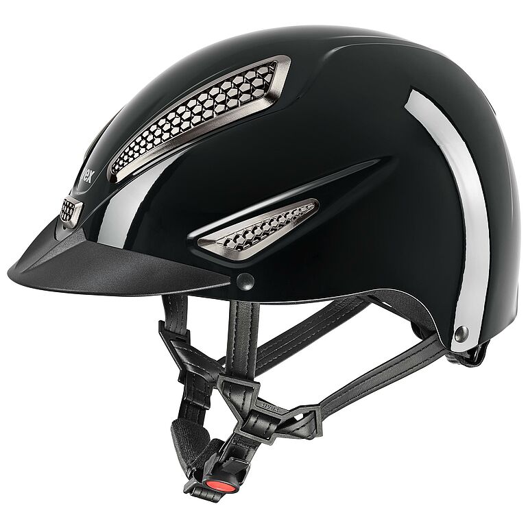 uvex Perfexxion Iii Shiny Reithelm Black, Gr. M-L