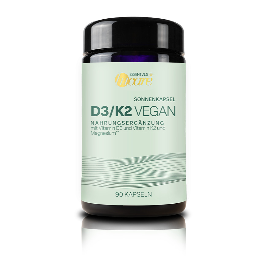 hucare D3/K2 4000 Ie Vegan 90 Kapseln Sonnenkapsel