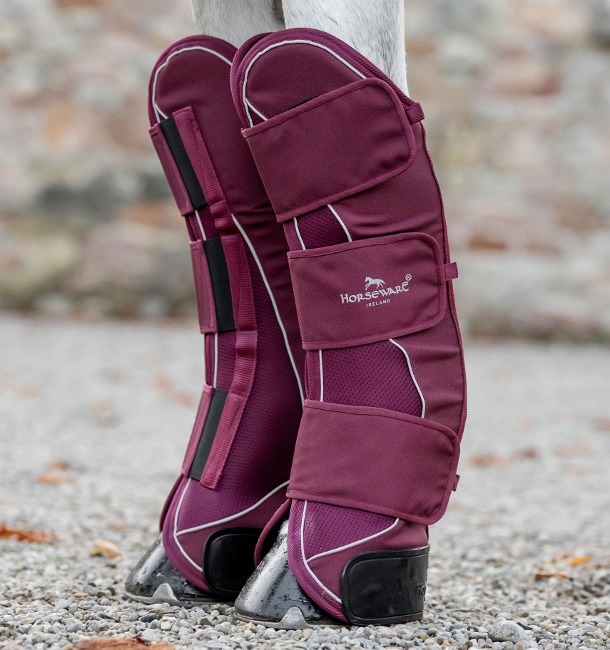 Horseware Signature Transportgamaschen Burgundy, Gr. Cob