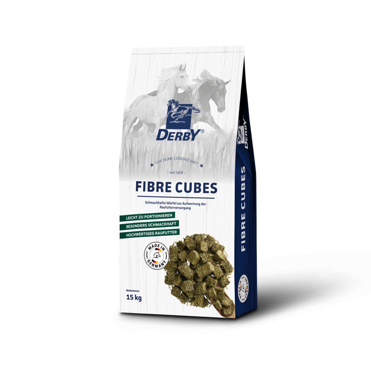 Derby Fibre Cubes 15 kg Sack Melassefreie Raufutterergänzung
