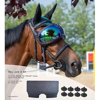 eQuick® eVysor Brillengläser Kit mirrored rainbow Ersatz-Brillengläser