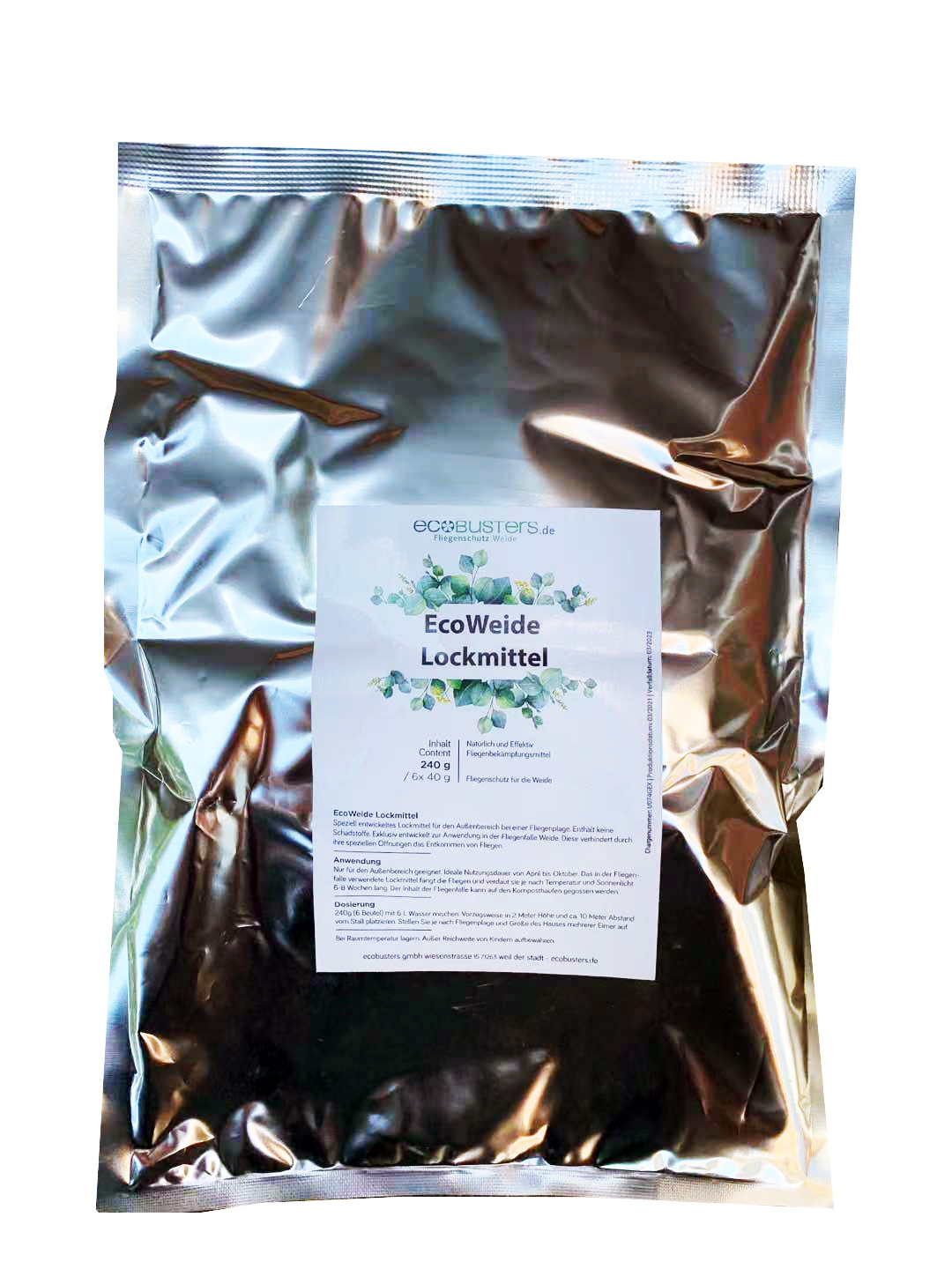 Ecobusters EcoWeide Fliegenlockstoff 240g für die Ecobusters Fliegenfalle Weide
