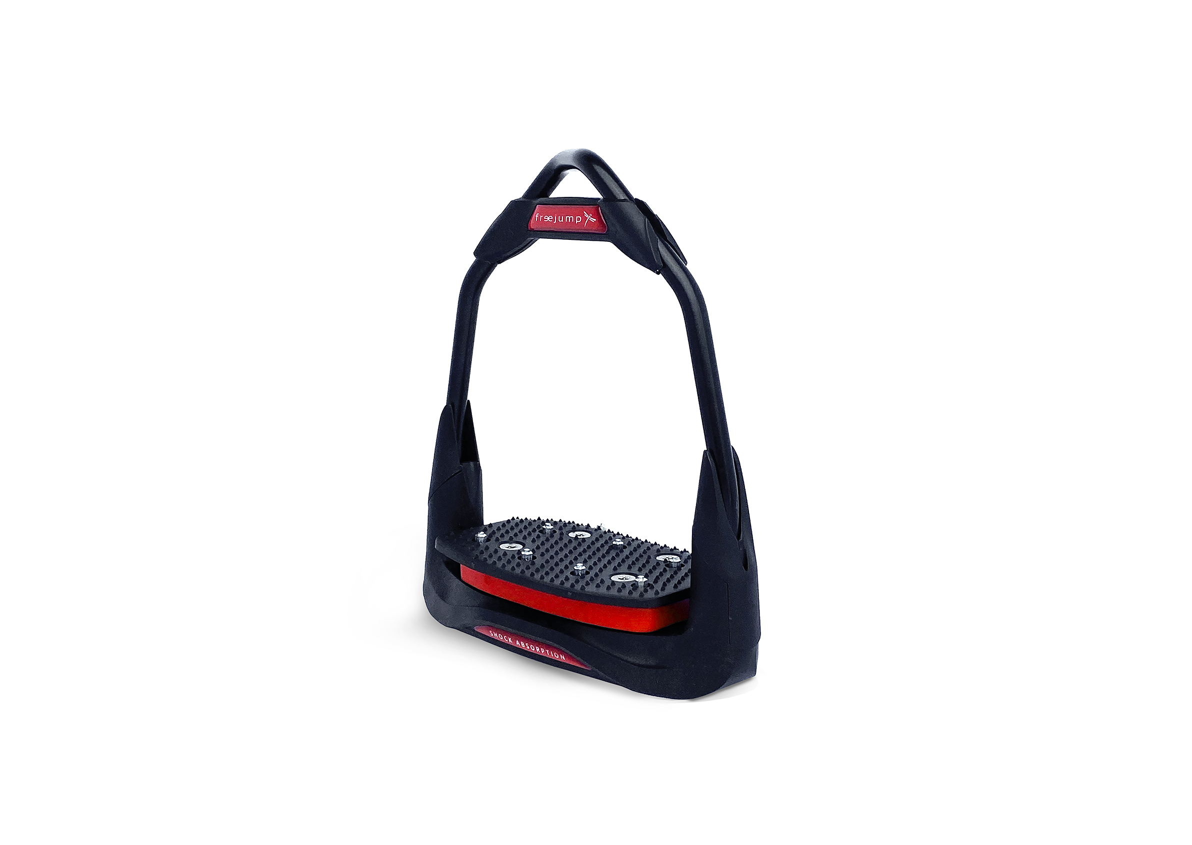 Freejump Steigbügel Air's Full Black 0-30 Schwarz/ Rot