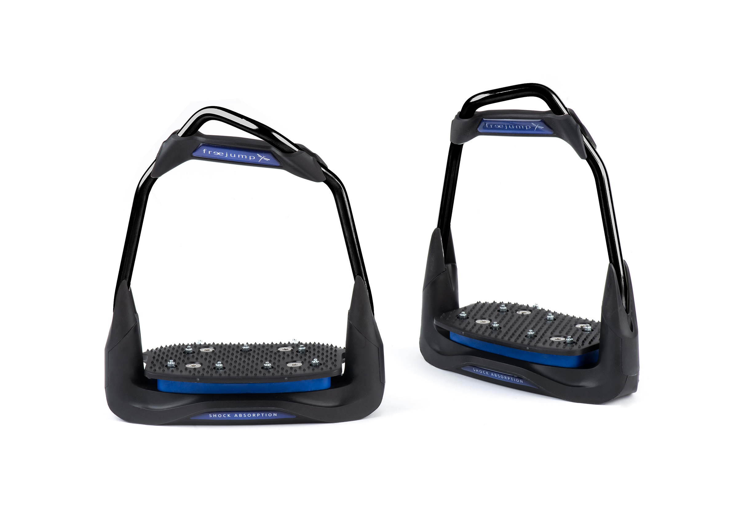 Freejump Steigbügel Air's Full Black 10-30 Schwarz/ Blau